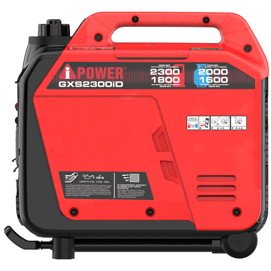 A-iPower 1800W/2300W Generator Dual Fuel Gas Propane Low THD Inverter CO Alert New - GXS2300iD