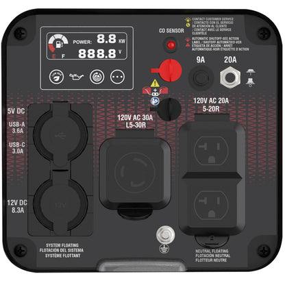 A-iPower 1800W/2300W Generator Gas Low THD Inverter CO Alert New - GXS2300i