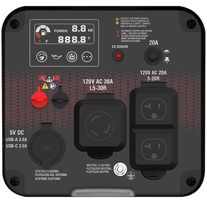 A-iPower 1800W/2300W Generator Gas Low THD Inverter CO Alert New - GXS2301i