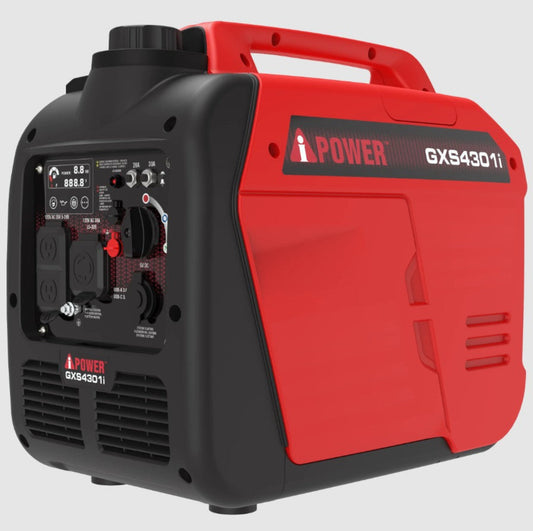 A-iPower 3450W/4300W Generator Gas Low THD Inverter CO Alert New - GXS4301i
