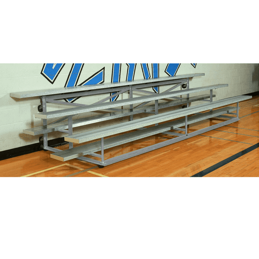 4 Row Low Rise Aluminum Bleachers - TR-0415ALRSTD