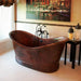 Akicon Copper Double-Slipper Roll-Top Bathtub w/Pedestal - AKB30002-C