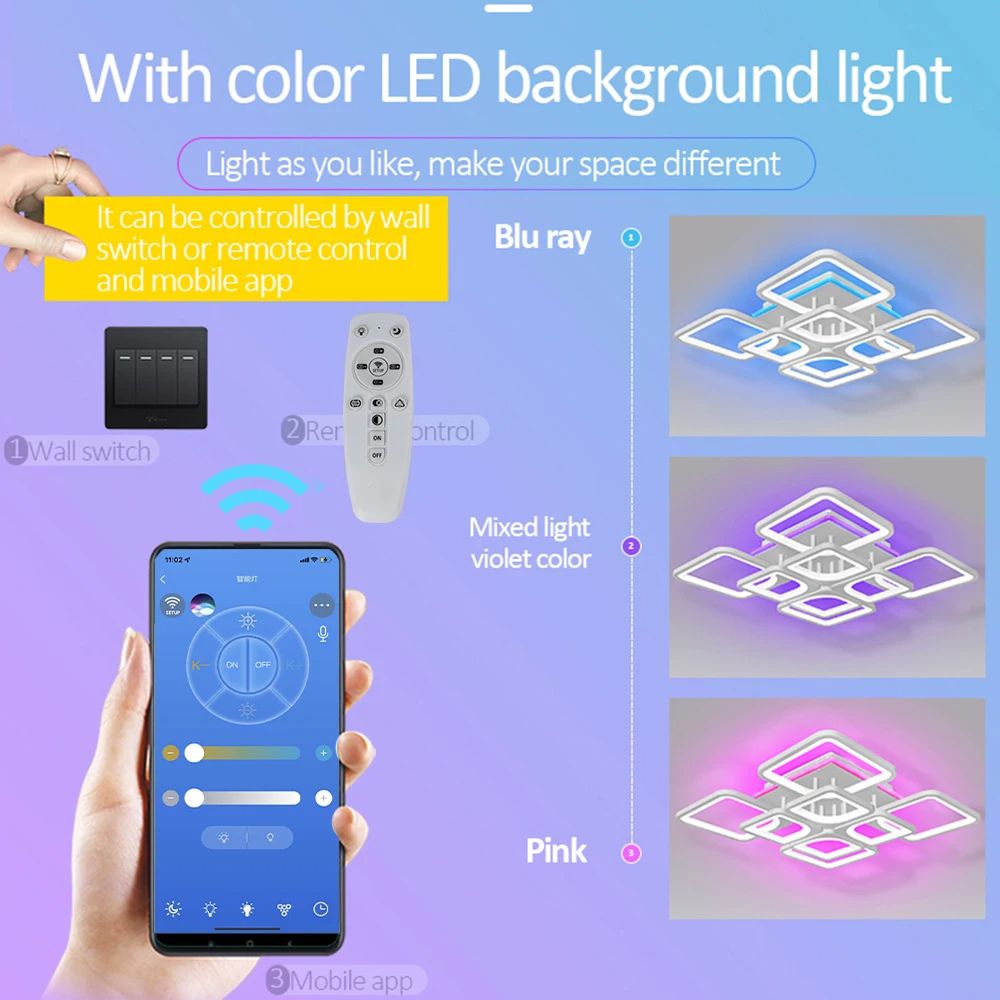 GlowEase Smart Ceiling Lamp - Procure Décor