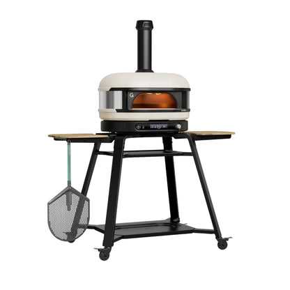 Gozney Dome Gen 2 Bone Dual Fuel Freestanding Outdoor Pizza Oven Essentials Bundle - GMPBNUS1625 | AM1985 | AD1934