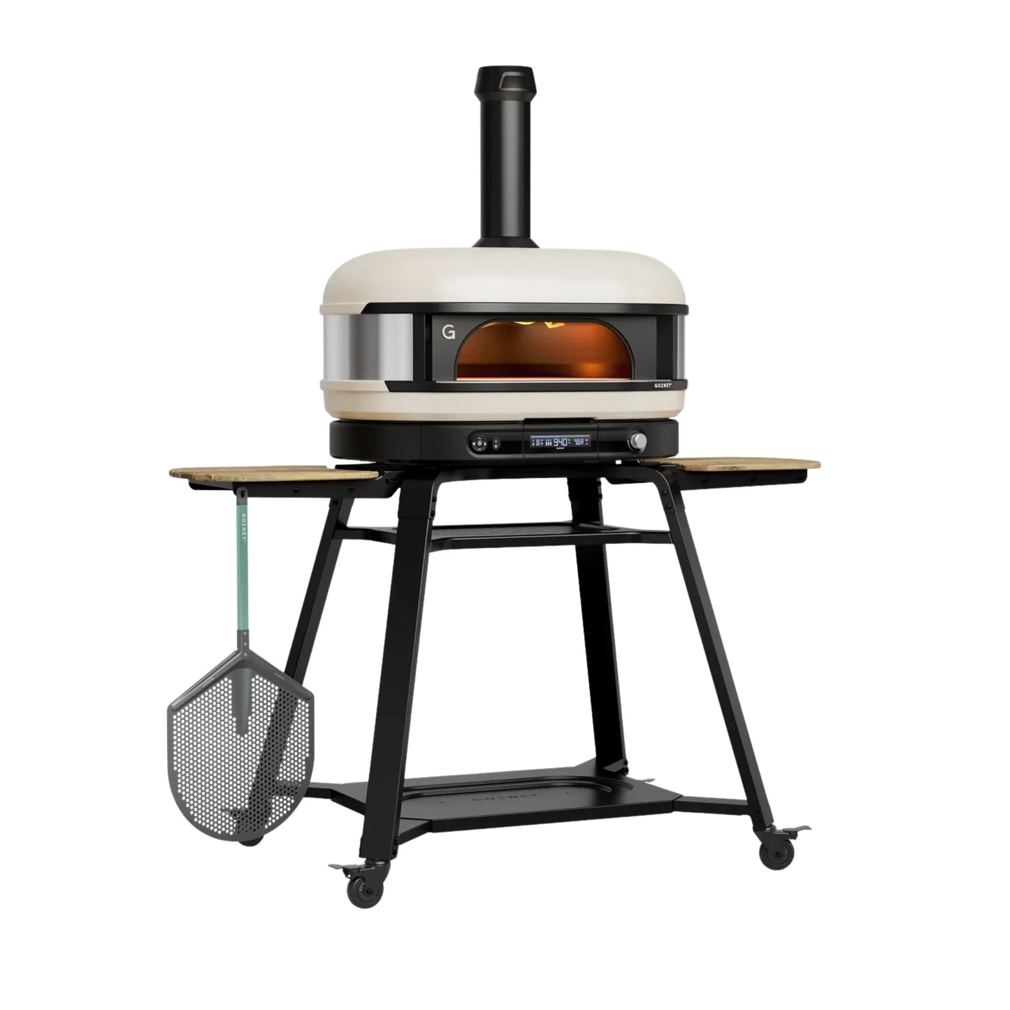 Gozney Dome XL Gen 2 Bone Dual Fuel Freestanding Outdoor Pizza Oven Essentials Bundle - GMPBNUS1825 | AM1985 | AD1934