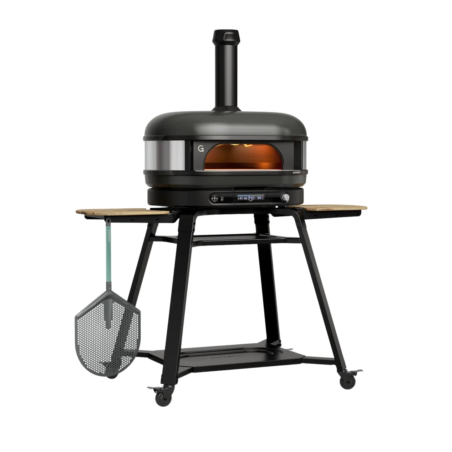 Gozney Dome XL Gen 2 Off-Black Dual Fuel Freestanding Outdoor Pizza Oven Essentials Bundle - GMPOBUS1825 | AM1985 | AD1934