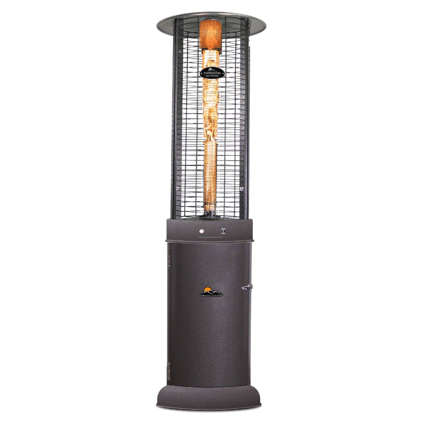 Shine Round Flame Tower Heater, 82.5”, 32,000 BTU - Backyard Provider