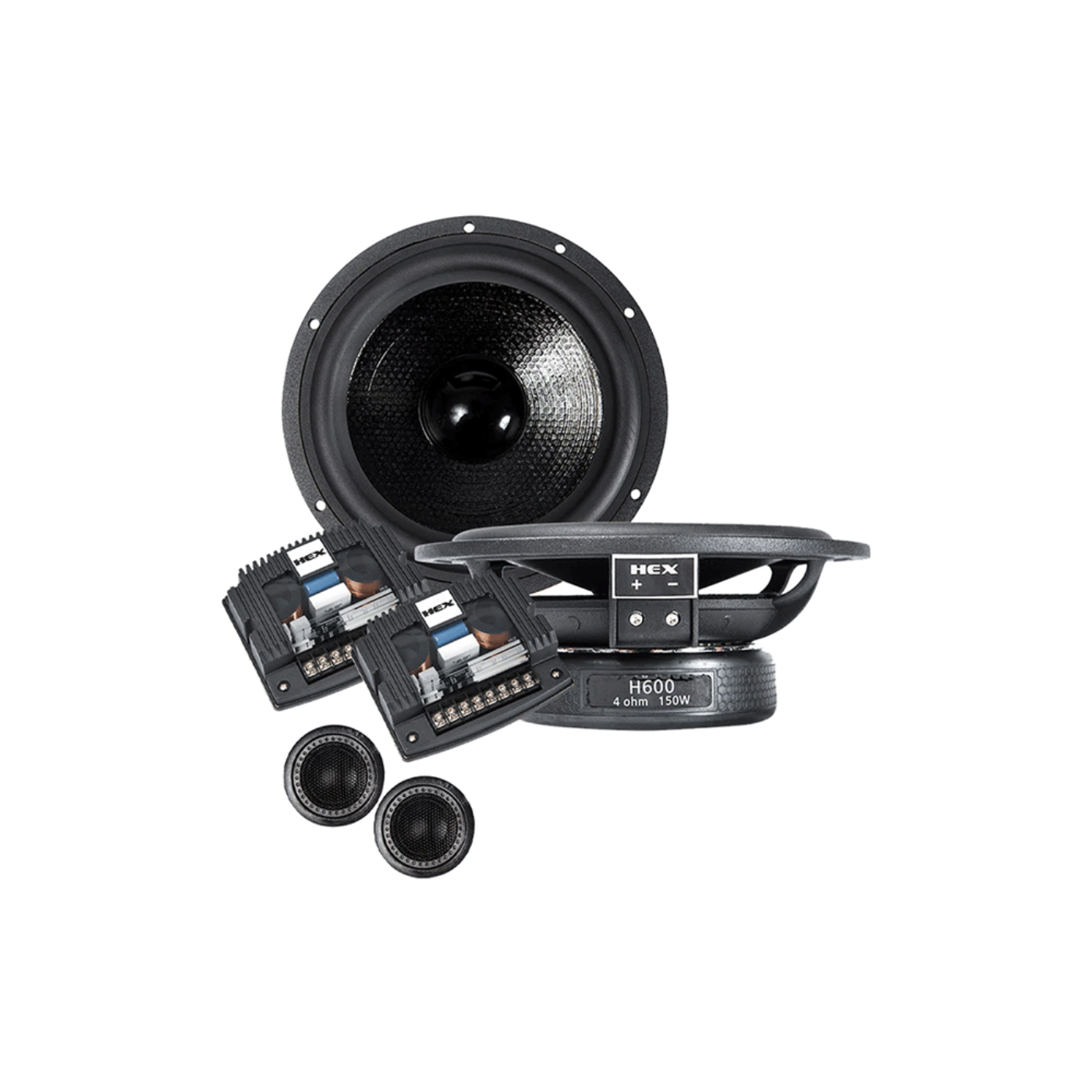 Diamond Audio HEX Series 6.3” 2-Way Component Set w/Silk Dome Tweeter - H600S