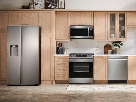 SAMSUNG 36" 27.4 cu. ft. Standard Depth Side-by-Side Refrigerator in Fingerprint Resistant Stainless Steel with Ice Maker - RS27T5200SR/AA