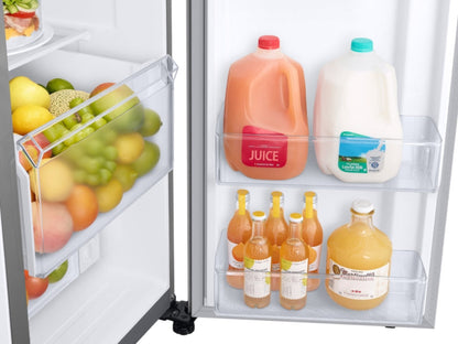 SAMSUNG 36" 26.7 cu. ft. Standard Depth Large Capacity Side-by-Side Refrigerator with Touch Screen Family Hub in Stainless Steel - RS27T5561SR/AA