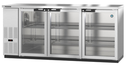Hoshizaki  | 80" Wide 3 Glass Door Stainless Steel Back Bar - BB80-G-S