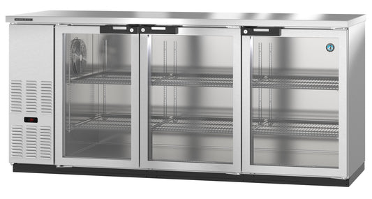 Hoshizaki  | 80" Wide 3 Glass Door Stainless Steel Back Bar - BB80-G-S