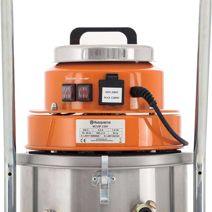 Husqvarna W 250 P Slurry Vacuum with Discharge Pump - 967702104