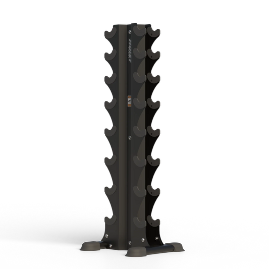 Hoist 8 Pair Vertical Hex Dumbbell Rack - HF-5460