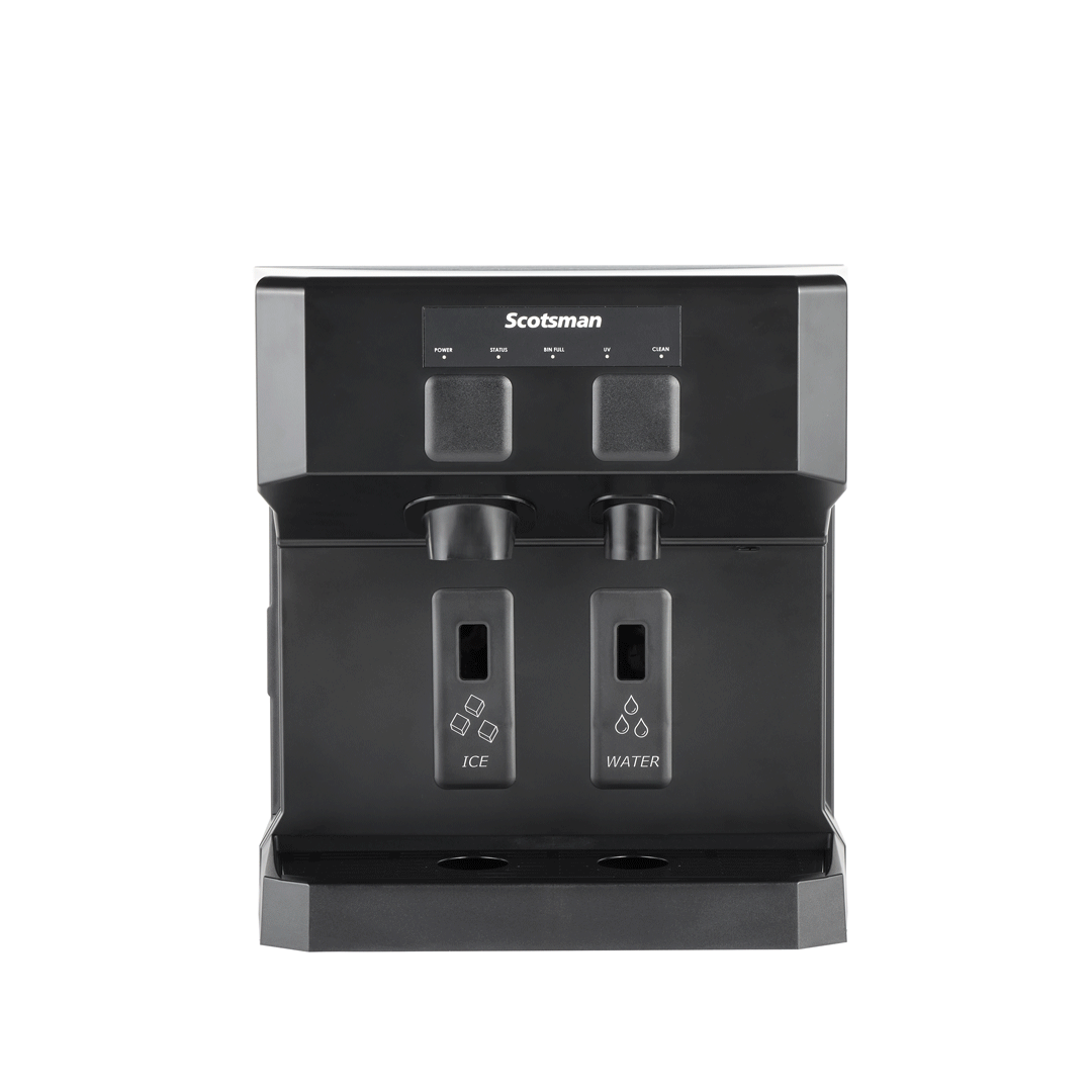 Scotsman HID207 Meridian™ Compact Countertop Nugget Ice & Water Dispenser 196 lb Production, 7 lb Storage - SCHID207AX1