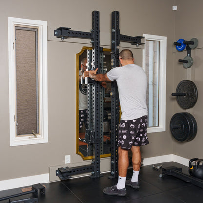 Bells Of Steel Manticore Folding Half Rack - Prebuilt (3" x 3", 1" Holes) - HLF-FLD-MTC-PREBLT