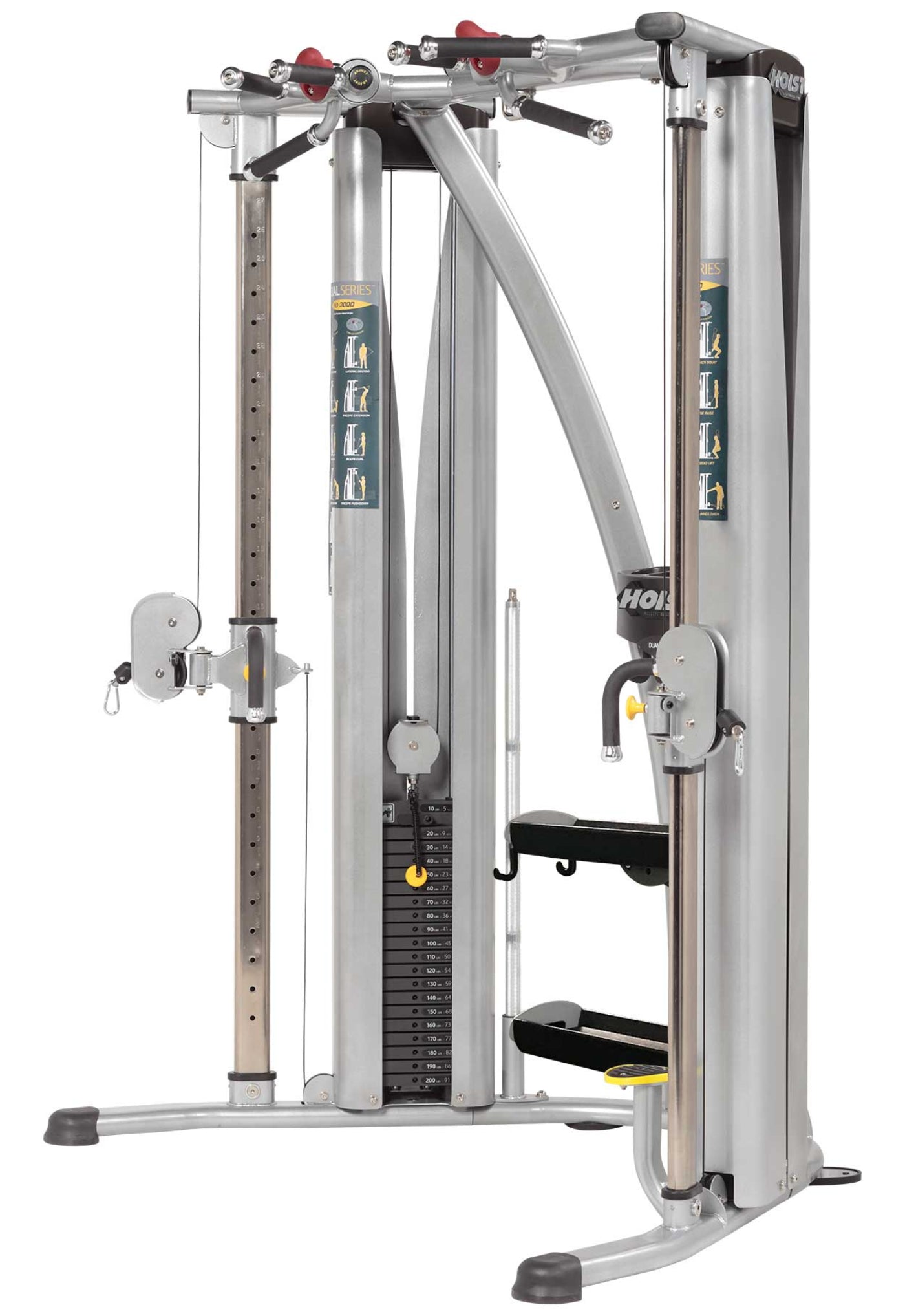 Hoist Dual Pulley Functional Trainer - HD-3000EZG Black