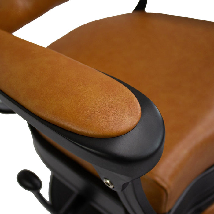 ADAMS BARBER CHAIR - HON-BBCHR-52023-BLKGLD