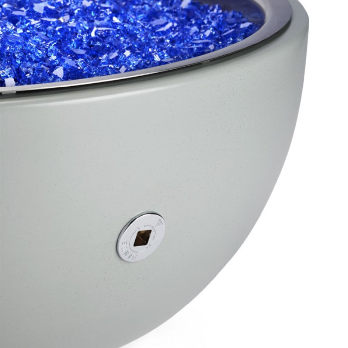 HPC Fire Aluminum Spun Gas Fire Bowl - STONE30MLFPK-LP
