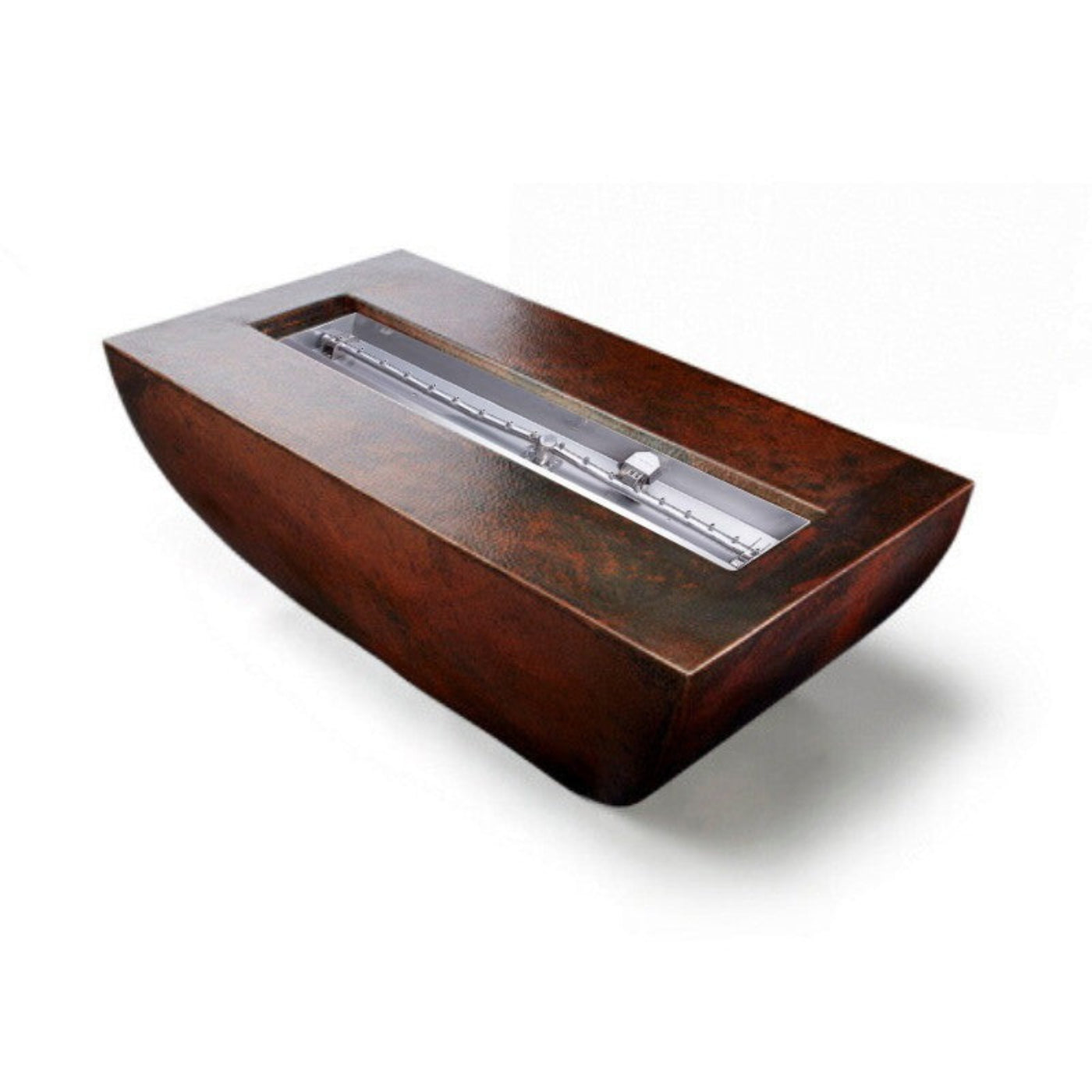HPC Fire Phoenix Trough Copper Gas Fire Bowl, 47" x 25", LP – PHOEN47X25/TRGH-MLFPK-LP