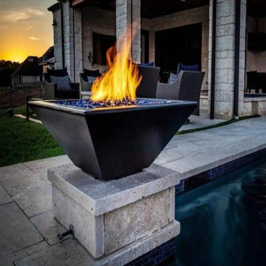 HPC Fire Sierra Copper Square Gas Fire Bowl – SIER36-MLFPK-LP