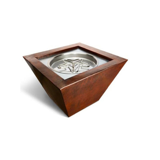 HPC Fire Sierra Copper Square Gas Fire Bowl – SIER36-MLFPK-LP