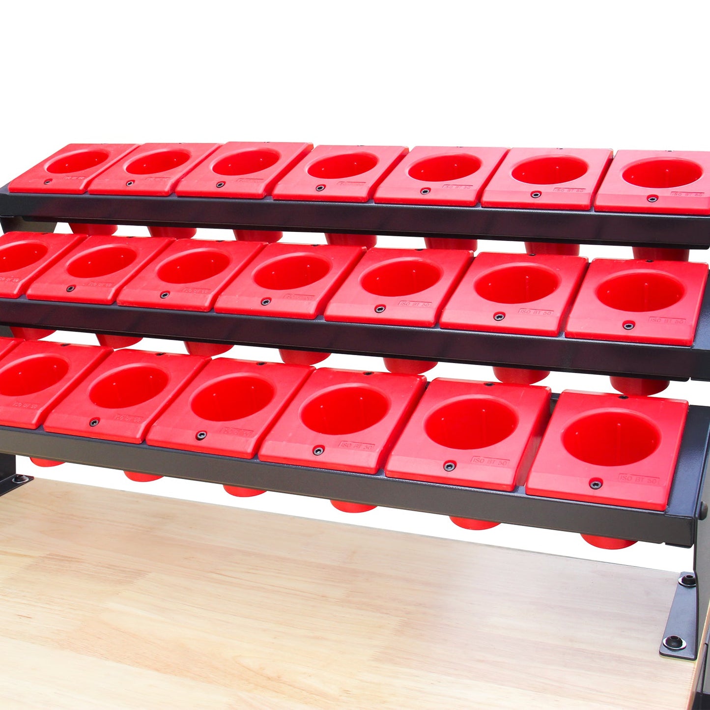 Kaka industrial HQC-550A (BT50) Tool Holder CNC Tool Cart, 5 Drawer Tool Chest 77 Capacity 4 Ball-Bearing Glided Drawers, Drawer Mobile Work Station - 162214