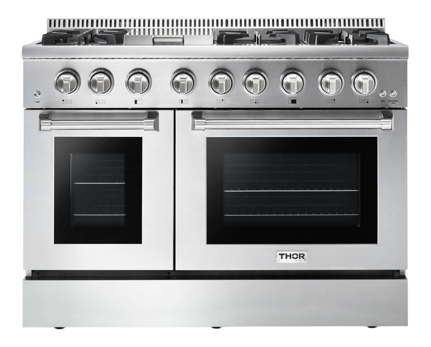 THOR Kitchen 48 Inch Dual Fuel Range in Stainless Steel - Professional - HRD4803U