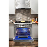 Thor Kitchen 36 in. Natural Gas Range, Refrigerator & Dishwasher Professional Appliance Package, AP-HRG3618U-2