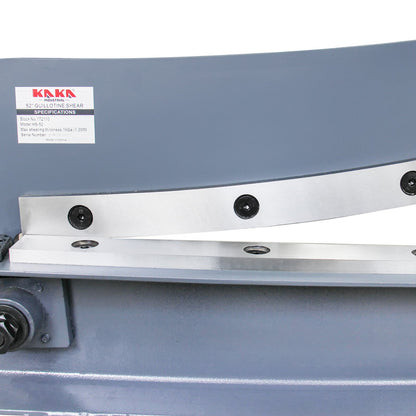 Kaka industrial HS-52 Guillotine Metal Shear, 52 inch Bed Width, 16 Gauge Metal Guillotine Shear with a Stand for Construction Work Sheet Metal Fabrication Plate Cutting Cutter - 172110