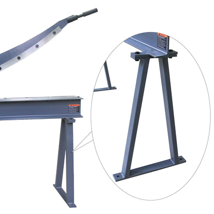 Kaka industrial HS-52 Guillotine Metal Shear, 52 inch Bed Width, 16 Gauge Metal Guillotine Shear with a Stand for Construction Work Sheet Metal Fabrication Plate Cutting Cutter - 172110