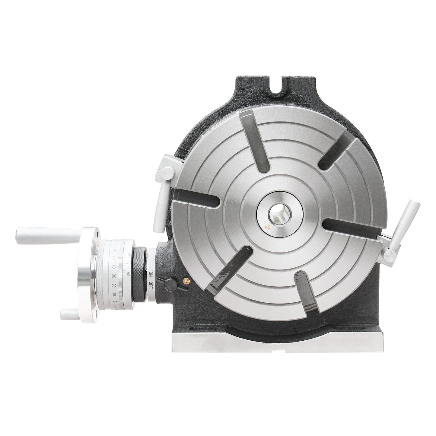 Kaka Industrial HV-10, 10" Horizontal Vertical Rotary Table TSL Vertical & Horizontal MT3 Center Sleeve Rotary Table 6 slot Precision Milling Table 360 Degrees Precision Rotary Table - 161110