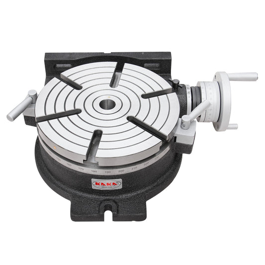 Kaka Industrial HV-12, 12" Horizontal Vertical Rotary Table TSL Vertical & Horizontal MT4 Center Sleeve Rotary Table 6 slot Precision Milling Table 360 Degrees Precision Rotary Table - 161112
