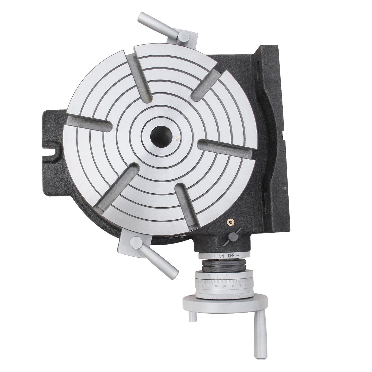 Kaka Industrial HV-12, 12" Horizontal Vertical Rotary Table TSL Vertical & Horizontal MT4 Center Sleeve Rotary Table 6 slot Precision Milling Table 360 Degrees Precision Rotary Table - 161112