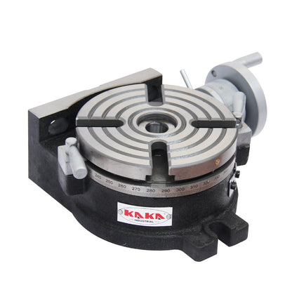 KAKA INDUSTRIAL HVP-61, Rotary Table with Dividing Plate DP-1, 6 Inch Rotary Table Milling Machine Horizontal Vertical Indexing Plate - ‎162312