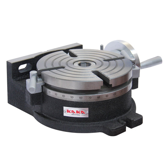 Kaka Industrial HV-8, 8" Horizontal Vertical Rotary Table Rotary table TSL Vertical & Horizontal MT3 Center Sleeve Rotary Table 4 slot Precision Milling Table 360 Degrees Precision Rotary Table - 161108