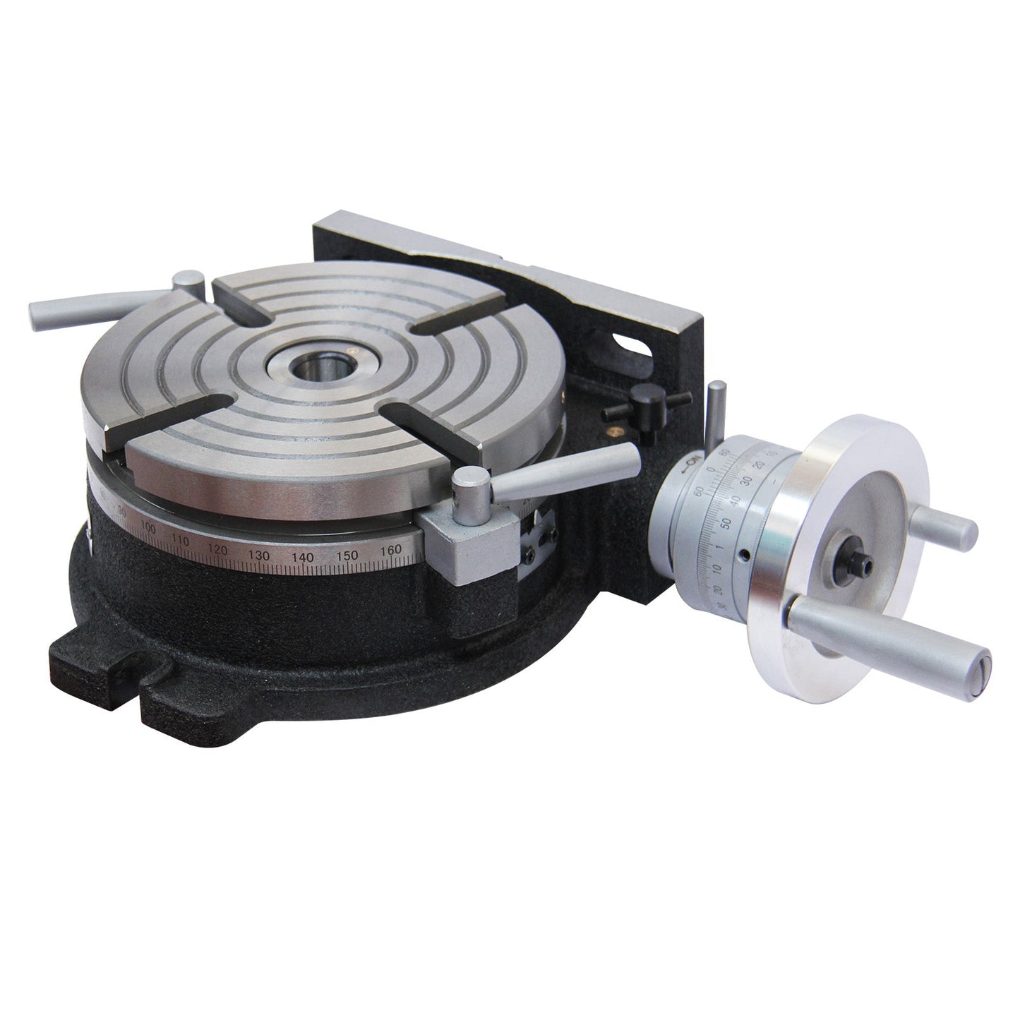 Kaka Industrial HV-8, 8" Horizontal Vertical Rotary Table Rotary table TSL Vertical & Horizontal MT3 Center Sleeve Rotary Table 4 slot Precision Milling Table 360 Degrees Precision Rotary Table - 161108