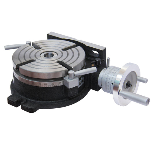 Kaka Industrial HV-8, 8" Horizontal Vertical Rotary Table Rotary table TSL Vertical & Horizontal MT3 Center Sleeve Rotary Table 4 slot Precision Milling Table 360 Degrees Precision Rotary Table - 161108