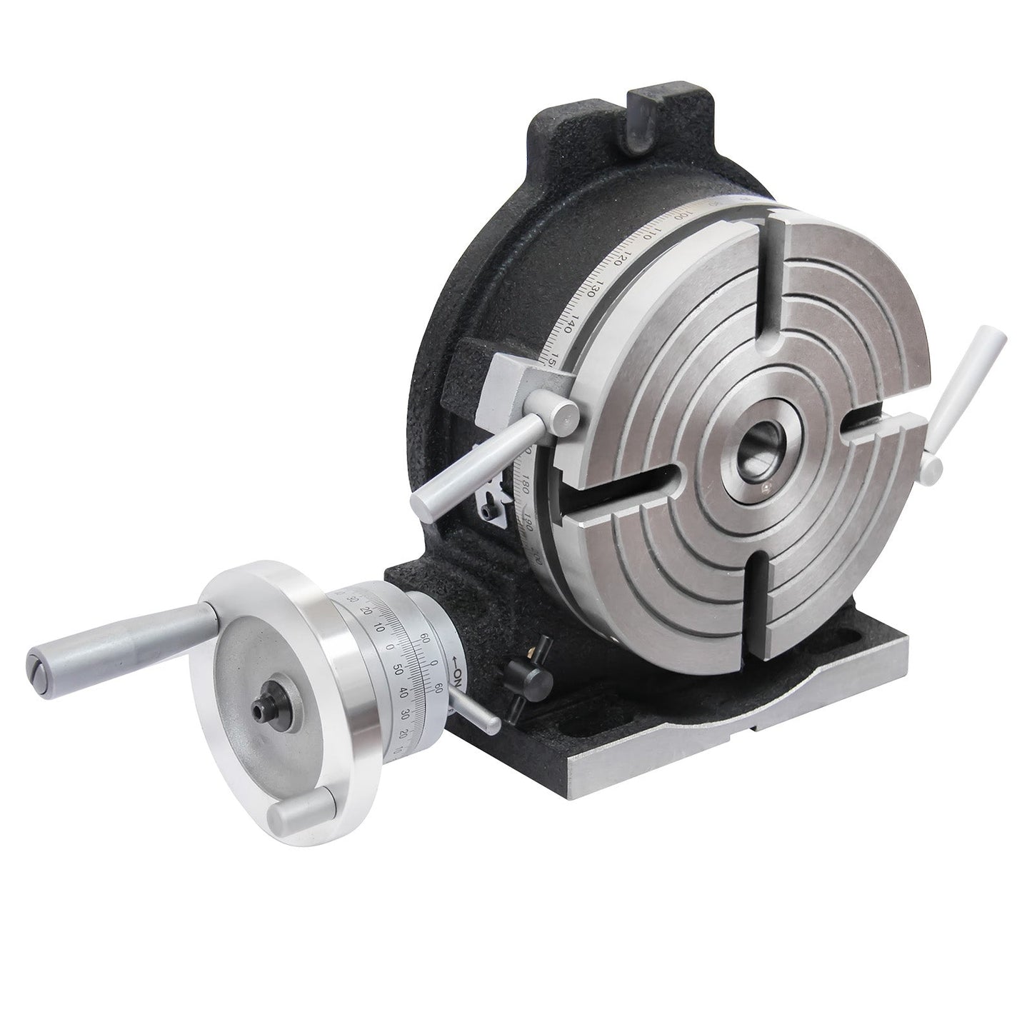 Kaka Industrial HV-8, 8" Horizontal Vertical Rotary Table Rotary table TSL Vertical & Horizontal MT3 Center Sleeve Rotary Table 4 slot Precision Milling Table 360 Degrees Precision Rotary Table - 161108