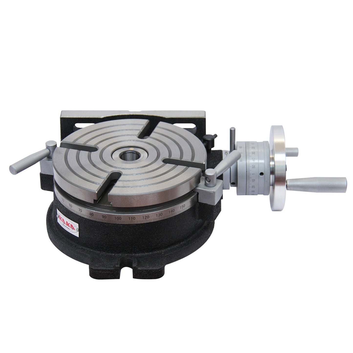 Kaka Industrial HV-8, 8" Horizontal Vertical Rotary Table Rotary table TSL Vertical & Horizontal MT3 Center Sleeve Rotary Table 4 slot Precision Milling Table 360 Degrees Precision Rotary Table - 161108