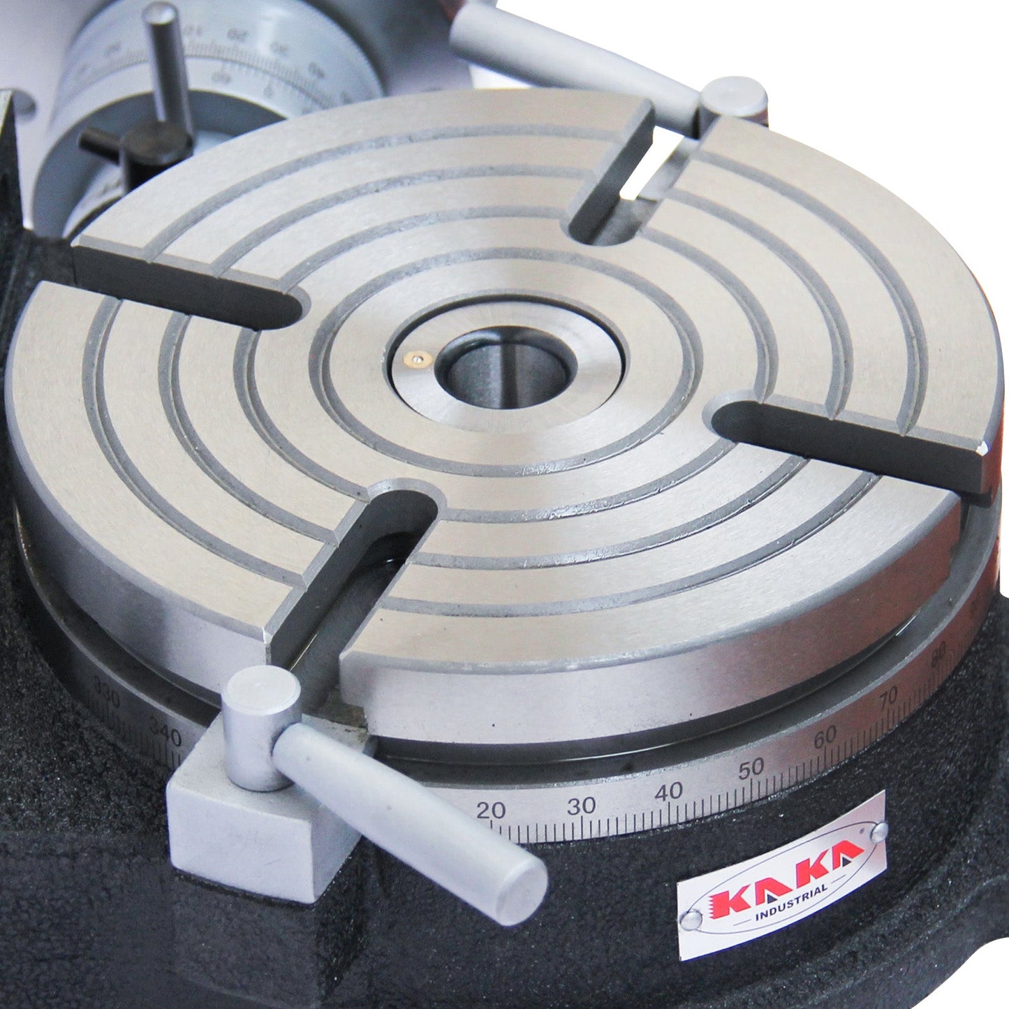 Kaka Industrial HV-8, 8" Horizontal Vertical Rotary Table Rotary table TSL Vertical & Horizontal MT3 Center Sleeve Rotary Table 4 slot Precision Milling Table 360 Degrees Precision Rotary Table - 161108
