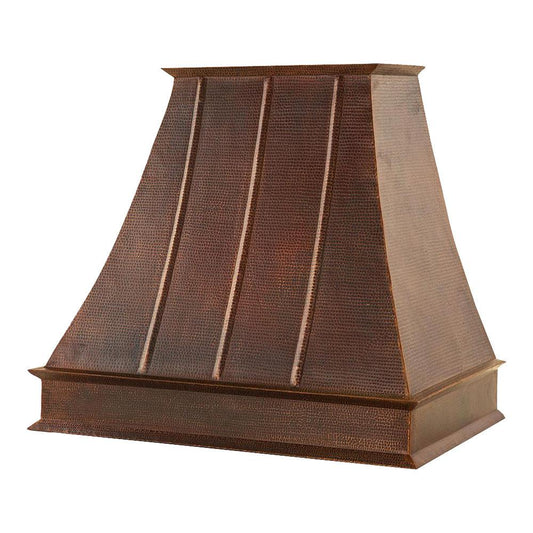 Premier Copper 38 in. Euro Wall Mounted Range Hood in Hammered Copper - HV-EURO38-C2036BP