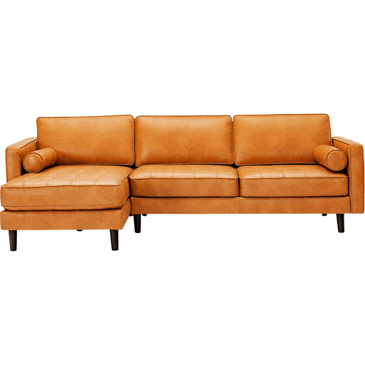 Costway 3 Seat L-Shaped Sectional Sofa Couch New - HV10180WL-BN