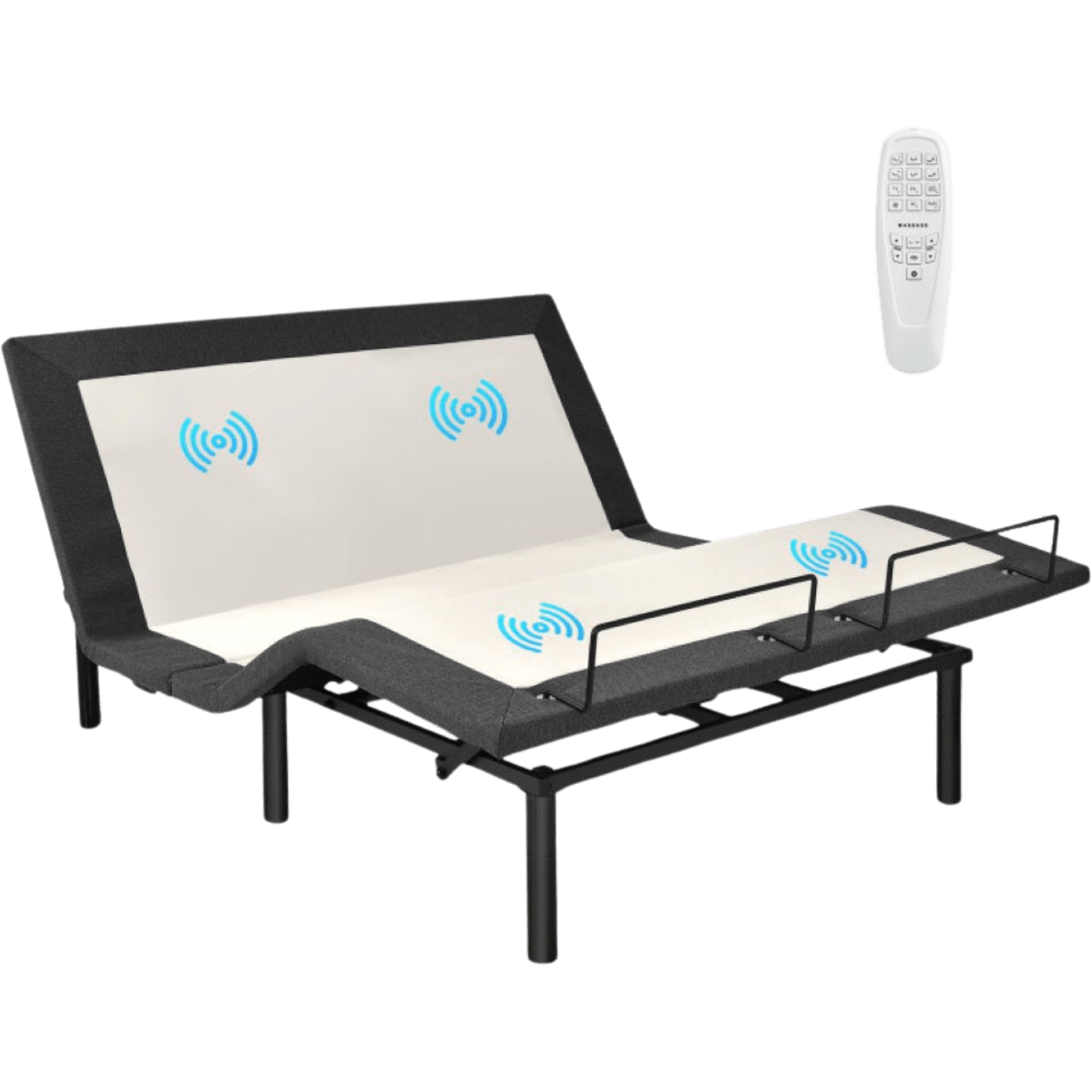 Costway Twin or Queen Size Bed Frame Electric Adjustable With Massage Modes New - HW67765