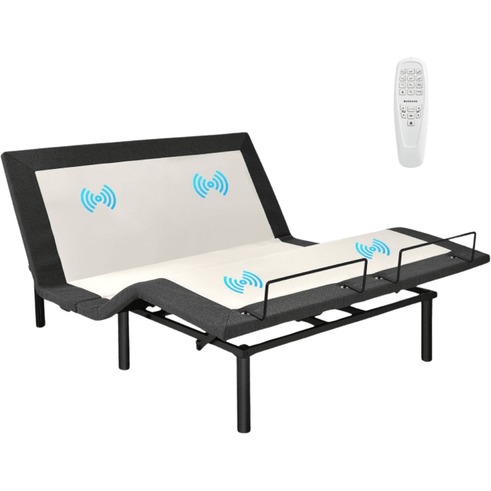 Costway Twin or Queen Size Bed Frame Electric Adjustable With Massage Modes New - HW67765