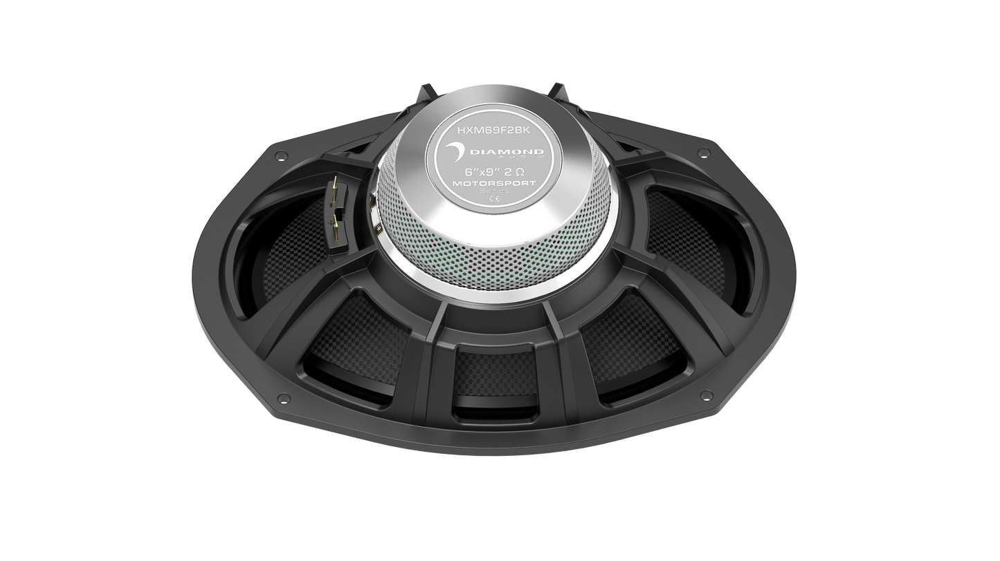 Diamond Audio HXM69F2BK - 6"x9" 2-WAY HIGH OUTPUT MARINE SPEAKER (2Ω) - HXM69F2BK