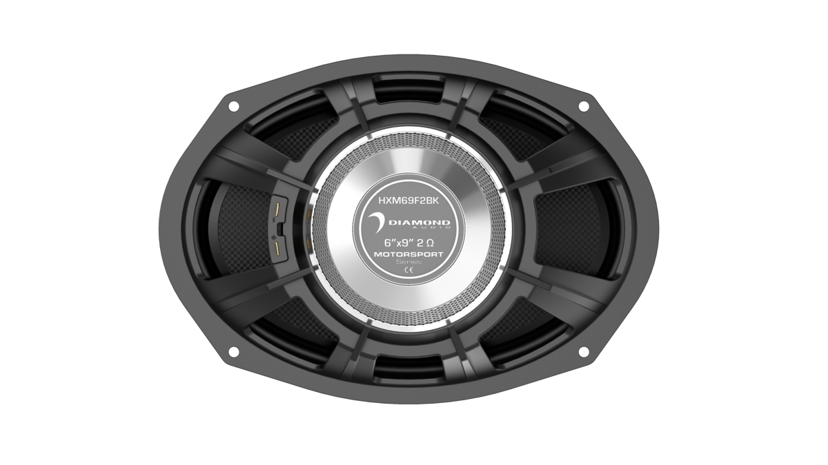 Diamond Audio HXM69F2BK - 6"x9" 2-WAY HIGH OUTPUT MARINE SPEAKER (2Ω) - HXM69F2BK