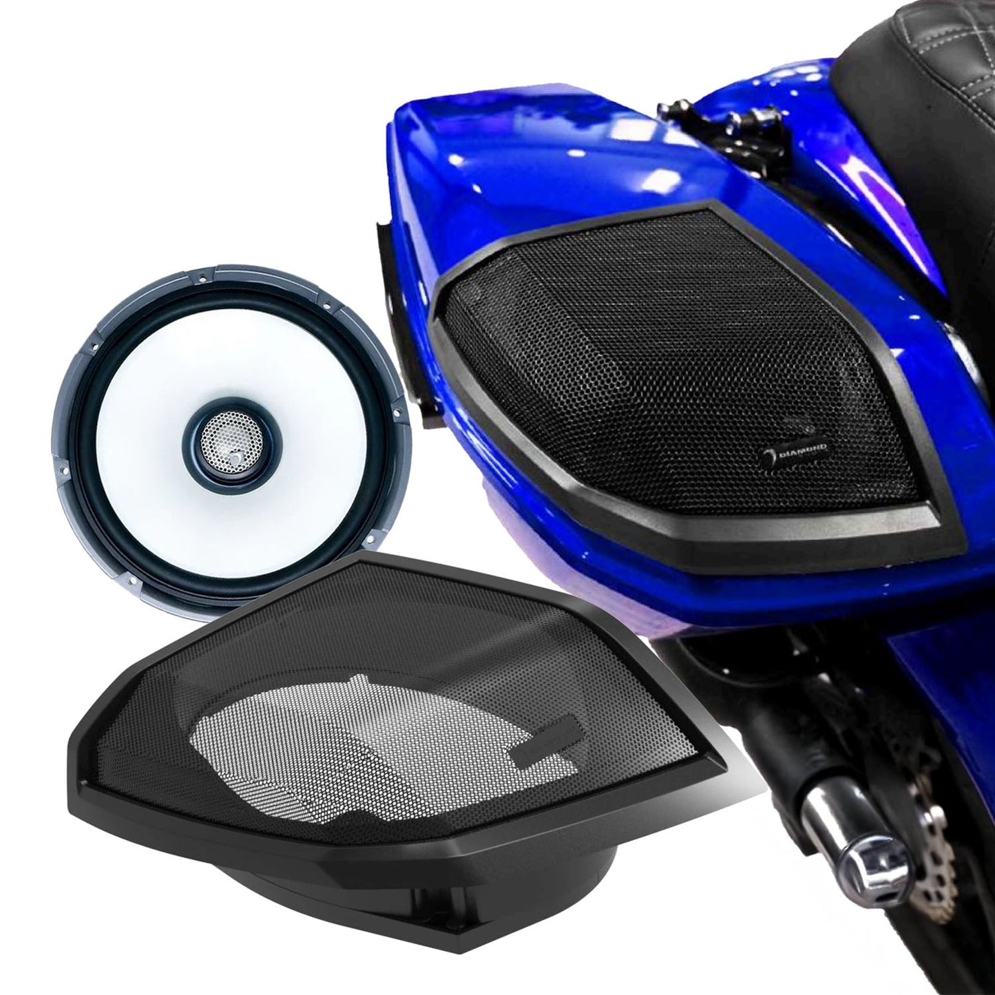 Diamond Audio 2024+ Harley Davidson Cut-In Lid Kit with MS69CX Speakers (4Ω) - MSMS694LK24