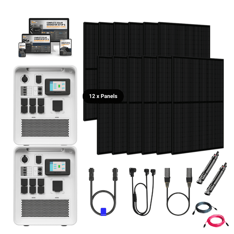 Hysolis Apollo 5K 120V / 240V Solar Kits - 6,000W Solar Power Station + Choose Your Custom Bundle | Complete Solar Kit - HYSOLIS-APOLLO-240-OCTO