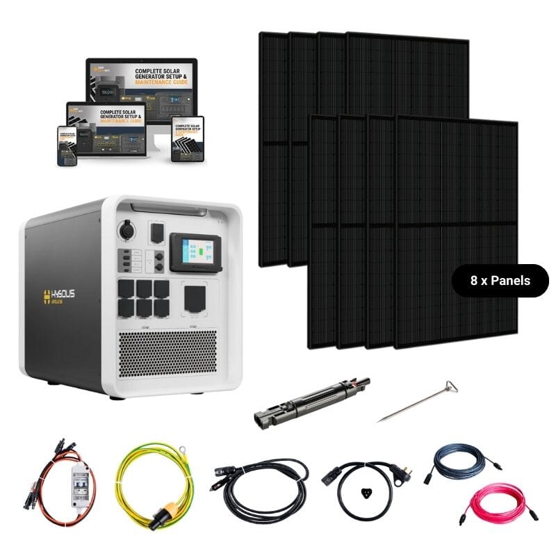 Hysolis Apollo 5K 120V Solar Kits - 5,376Wh / 3,000W Solar Power Station + Choose Your Custom Bundle | Complete Solar Kit - HYSOLIS-APOLLO-5K-HEX-KIT